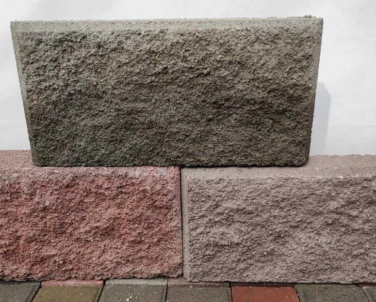 Облицовочная плитка под рваный камень Строй мастер 390×190×60 мм цветная фото 1