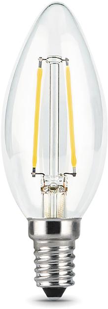 Лампа филам. Gauss 9Вт цок.:E14 свеча 220B 4100K св.свеч.бел.ней. C37 (упак.:10шт) (103801209) фото 1