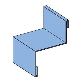ФЭС-22 нащельник торцевого среза сэндвич-панели, доборный элемент ОПТ фото 2