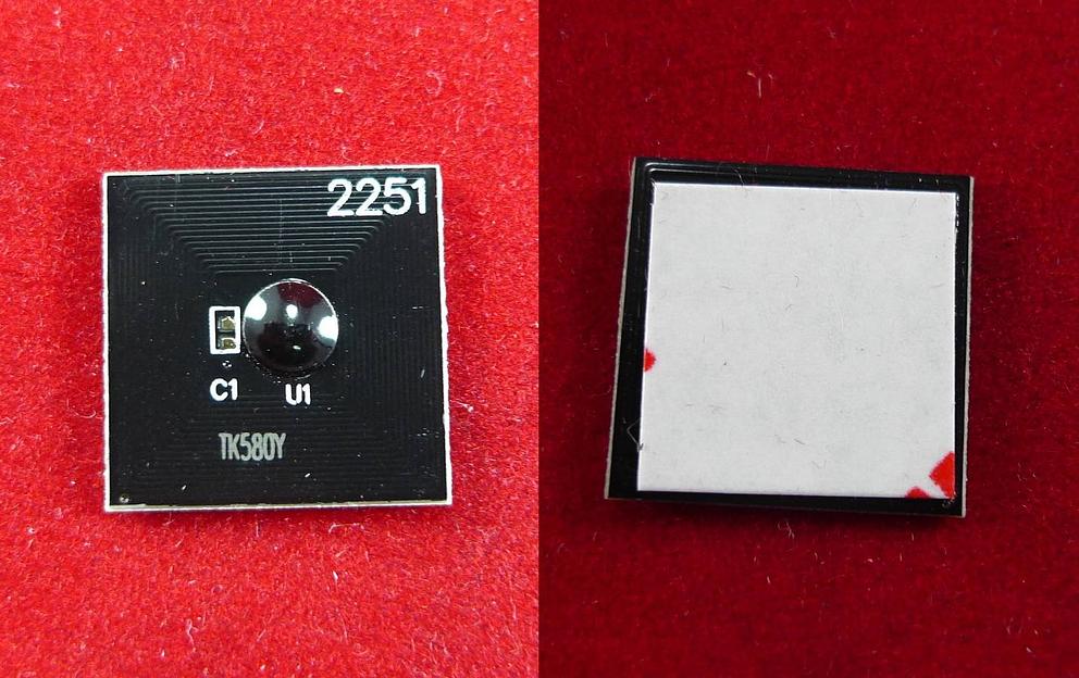 Чип для Kyocera FS-C5150dn, P6021cdn (TK-580Y) Yellow, 2.8K ELP Imaging® фото 1