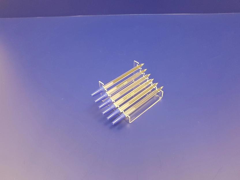 Подставка для ручек карандашей кистей 6 секции (горка радиус) фото 1