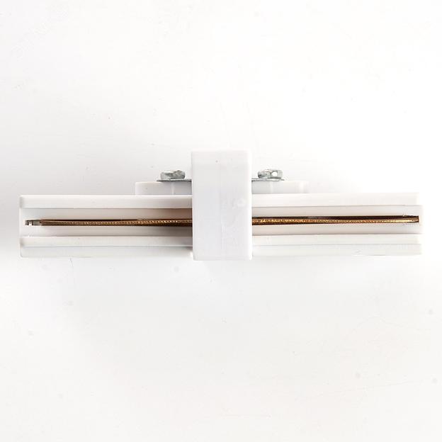 Коннектор прямой белый для шинопровода фото 3