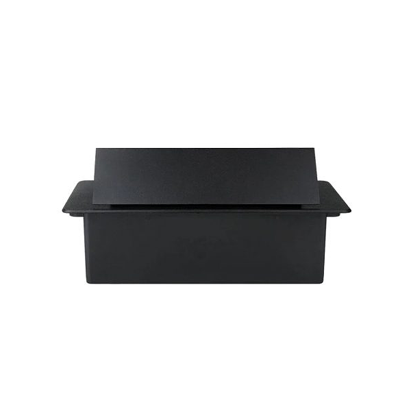 Встраиваемая выдвижная розетка в столешницу 2EU+2USB черная фото 7