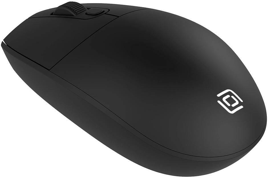 Мышь Оклик 201MW черный оптическая 1600dpi беспров. USB 4but (2070318) фото 2