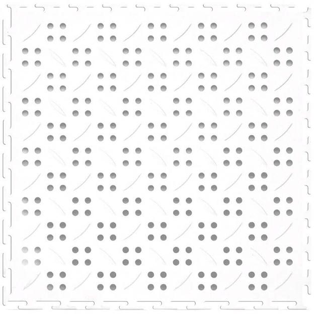 Canal – дренажное прочное покрытие, Цвет Белый RAL 9003, Толщина модуля 12 мм. фото 1