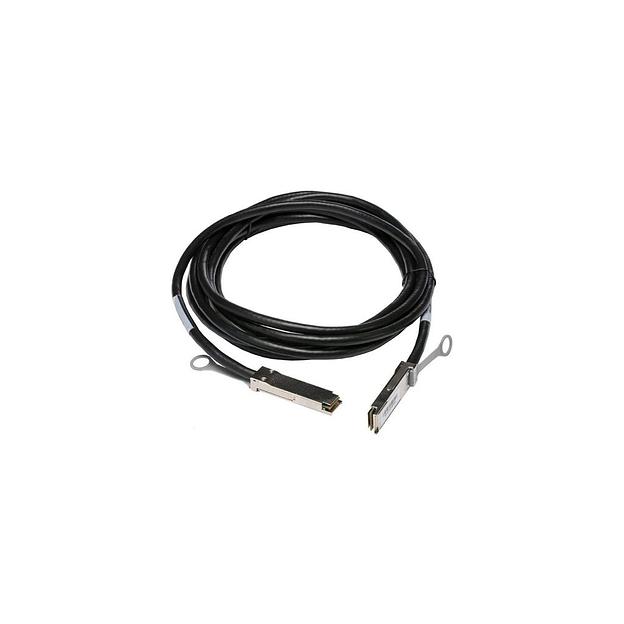 Кабель DAC FUTURE TECHNOLOGIES FT-QSFP28-CabP-AWG30-1 1м, 30AWG, медь, многожильный, черный фото 1