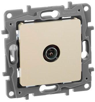Розетка телевизионная Legrand Etika (672351) скрыт. слоновая кость фото 3