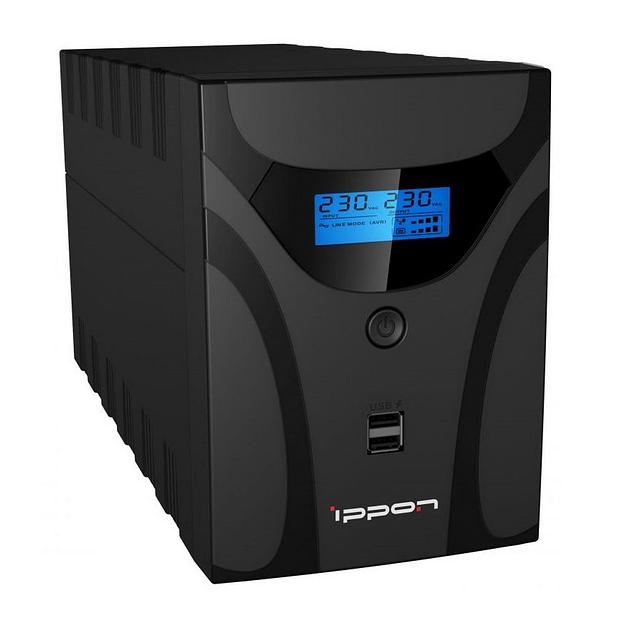 Источник бесперебойного питания Ippon Smart Power Pro II Euro 1600 960Вт 1600ВА черный фото 1