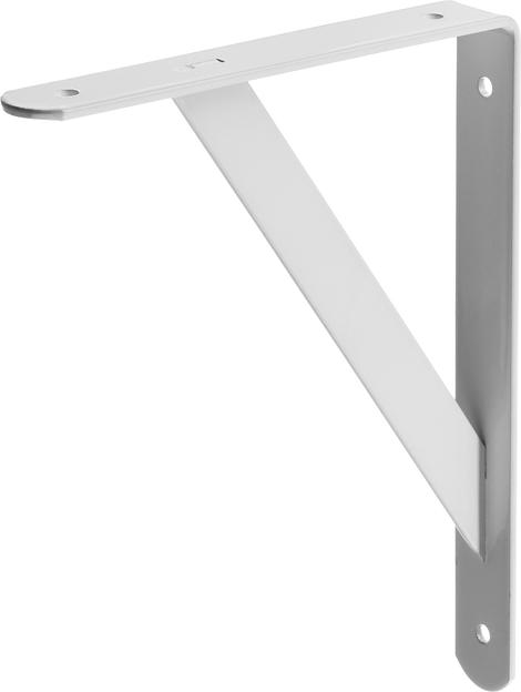 STAYER 250 х 200 х 30 х 4 мм, белый, усиленный уголок-кронштейн (37421-1) фото 1