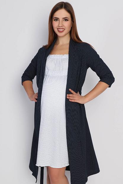 Комплект Style Magro для беременных и кормящих мам «Забота», тёмно-синий/белый (горох), опт фото 5