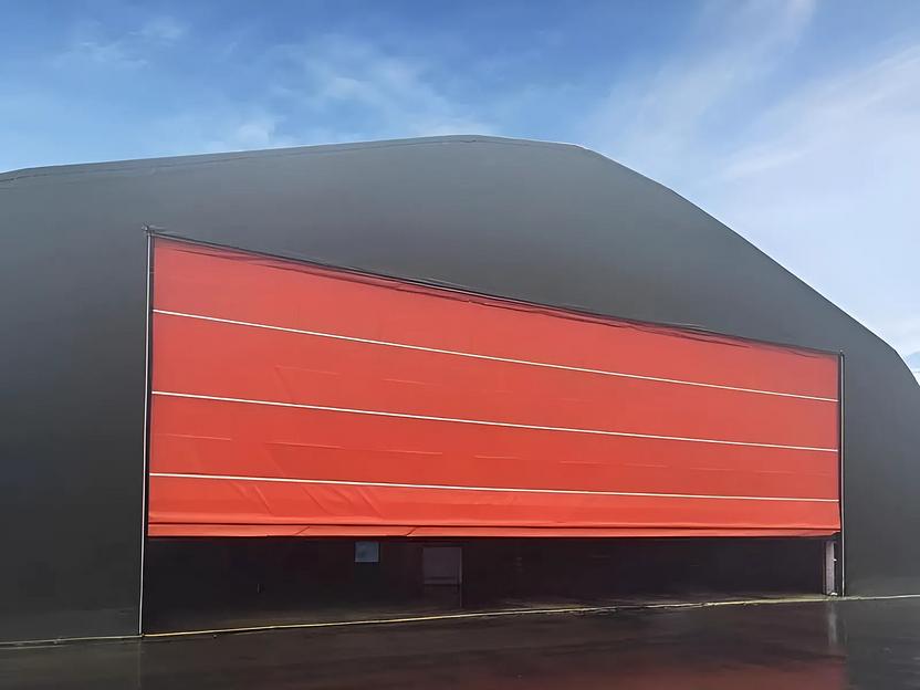 Ангарные ворота шторного типа моносекционные «DoorHan» под заказ ОПТ  фото 1