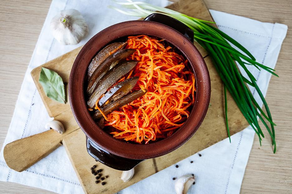 Морковь по-корейски с баклажанами ОПТ фото 2