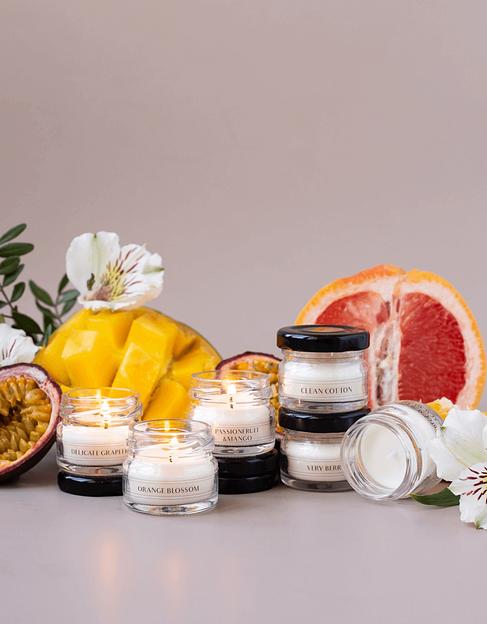 Подарочный набор ароматических свечей 6 minis «Тропический» ОПТ фото 3