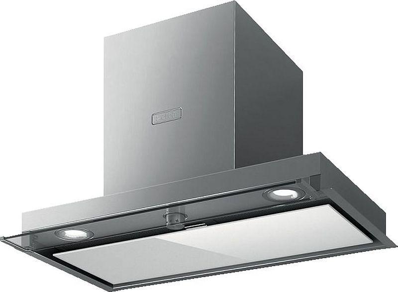 Вытяжка встраиваемая Elica Boxin IXGL/A/60 нержавеющая сталь/стекло белое управление: поворотный переключатель (1 мотор) фото 1