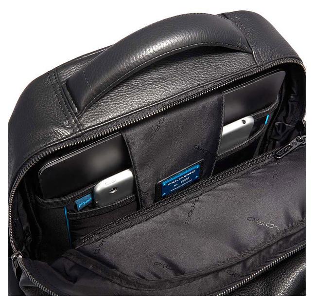 Рюкзак мужской Piquadro Modus Special CA3444MOS/N черный кожа фото 7