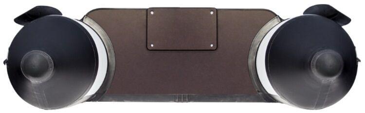 Лодка Аква 2800 слань книжка, киль, 2800*1320*360 мм., цвет: серый-черный фото 6