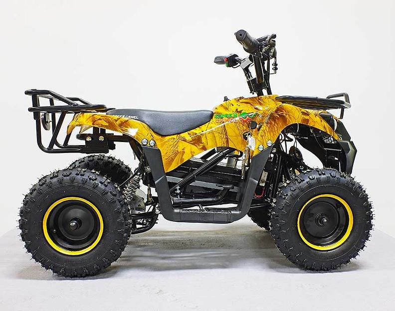 Квадроцикл GreenCamel Гоби K45 (36V 800W R6 Цепь) быстросъём, ножной тормоз, золотая осень фото 3