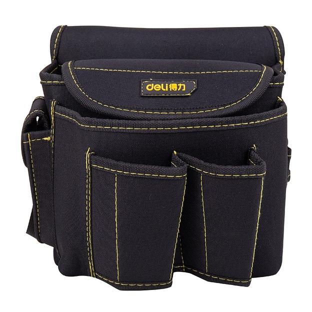 Ящики, сумки для инструментов Deli Поясная сумка монтажника Deli DL-P4 220 x 200 x 140мм, 6 карманов, ткань Оксфорд 600D фото 1