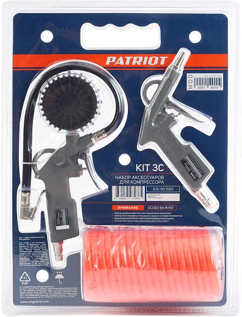 Набор пневмоинструментов Patriot KIT 3C компл.:3 предмета фото 2