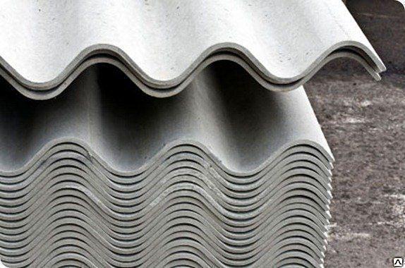 Шифер 7-ми волновой 5.8 мм 1750х980 СВ-40/150 ГОСТ 30340-95 фото 1