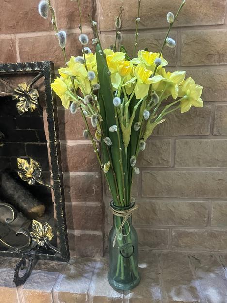 Букет из искусственных нарциссов 45 см ОПТ фото 1