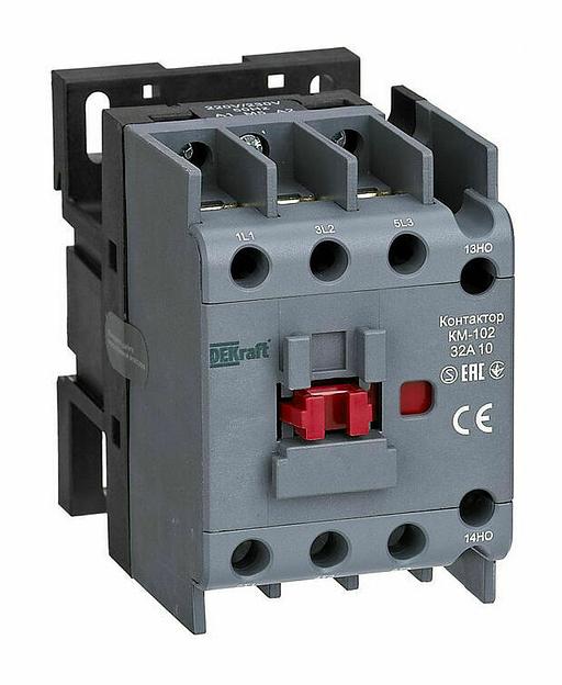 Контактор 25А 220В/230В АС3 АС4 1НО КМ-102 (22004DEK) фото 1