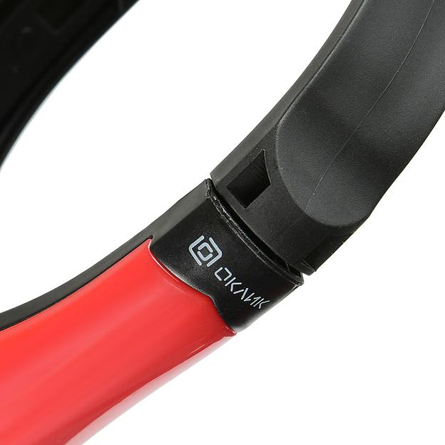 Наушники с микрофоном Оклик HS-M150 черный/красный 2м накладные оголовье (NO-003N) фото 7