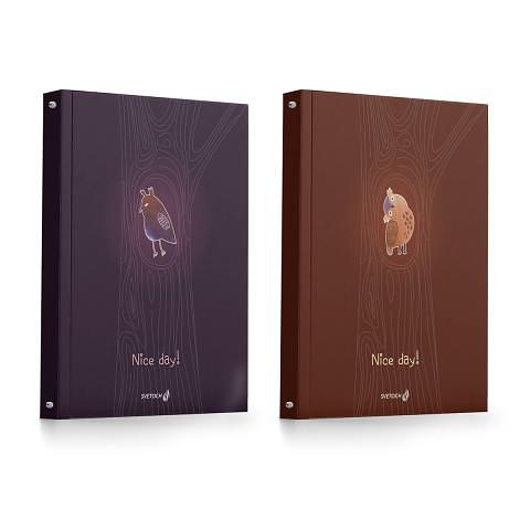 Тетрадь на 4 кольцах со сменным блоком А5, 160 л., клетка, Будь совой!, ТЕТ160-003, SVETOCH фото 1