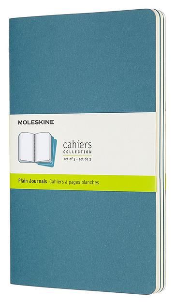 Блокнот Moleskine CAHIER JOURNAL CH018B44 Large 130х210мм обложка картон 80стр. нелинованный голубой (3шт) фото 1