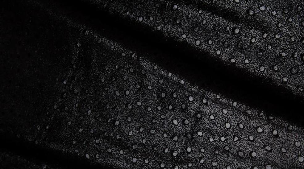 Кожа натуральная - страус черный ОПТ фото 1