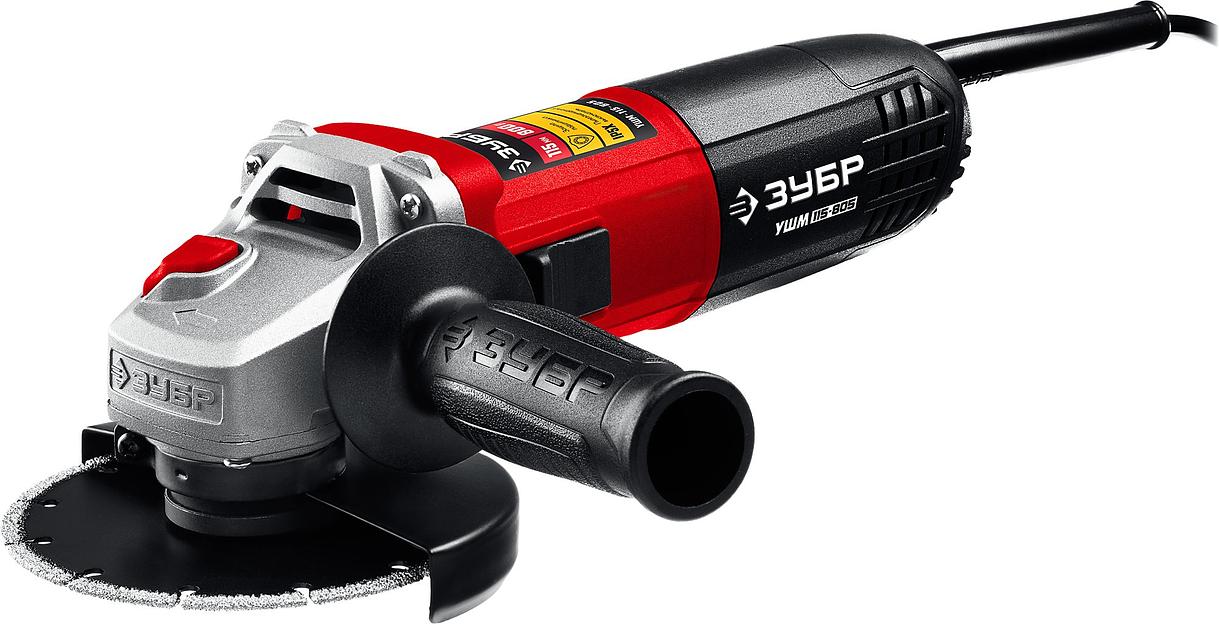 Углошлифовальная машина Зубр УШМ-115-805 800Вт 11000об/мин рез.шпин.:M14 d=115мм фото 1