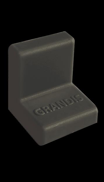 Крышка пластиковая 20*20мм, черный фото 1