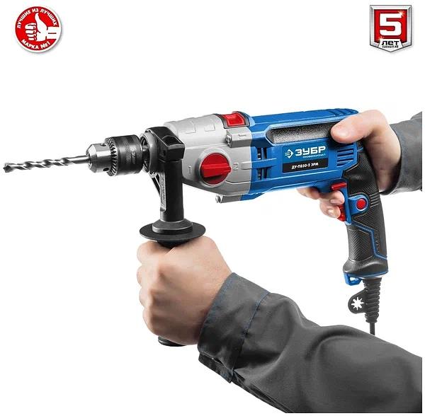 Электродрель ударная ЗУБР «Профессионал» ДУ-П850-2 ЭРМ фото 3