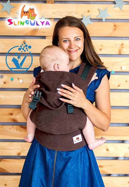 Слинг-рюкзак «Коричневый вельвет 58» опт фото 1