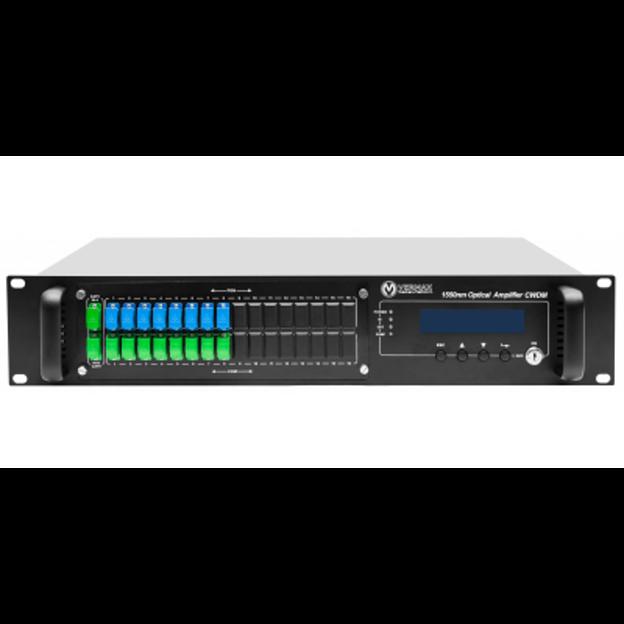 Оптический усилитель VERMAX для сетей КТВ, 2 входа, 16*22dBm выходов, PON фильтр фото 1