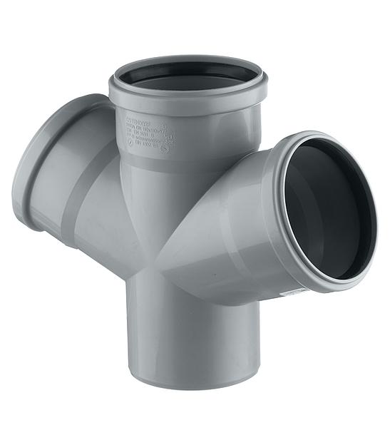 Крестовина одноплоскостная (однораструбная) 67 град. 110 фото 2