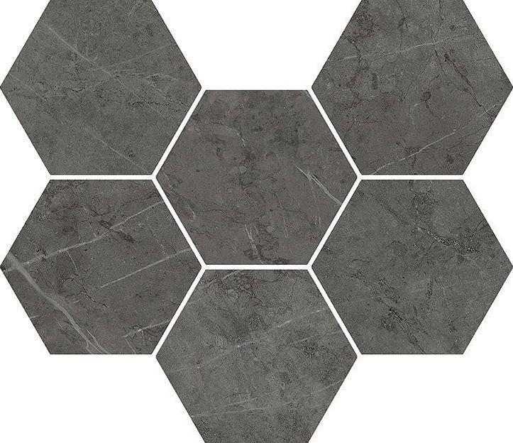 Мозаика Italon Charme Evo Antracite Mosaico Hexagon фото 1