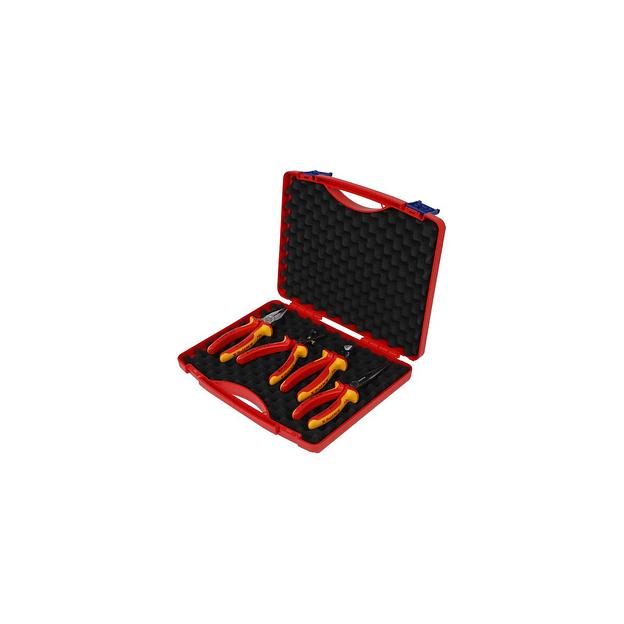Набор инструментов KNIPEX KN-002015, 4 предмета, диэлектрический фото 1