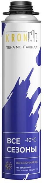 Пена монтажная Kronbuild 65 профессиональная всесезонная 850гр фото 1
