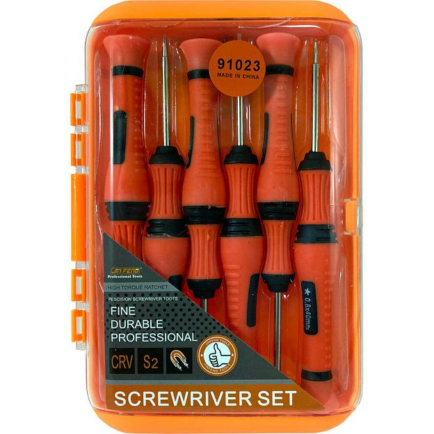 Отвертки Для Точных Работ 6 Шт. JinFeng 91023 фото 2