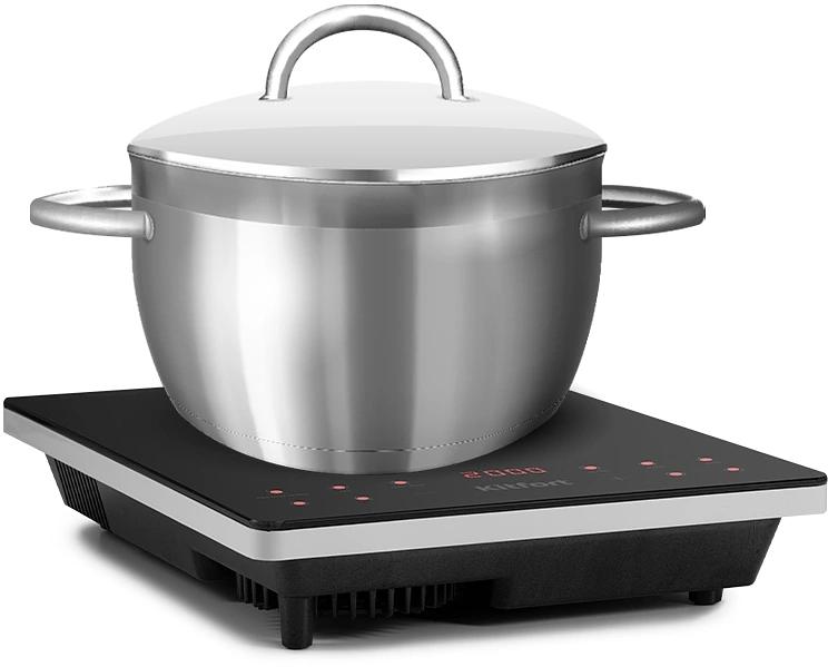 Плита Инфракрасная Kitfort КТ-140 черный/серебристый стеклокерамика (настольная) фото 5