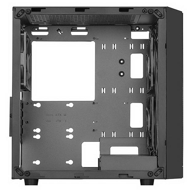 SST-PS15B-PRO Precision Mini Tower Micro ATX Computer Case, tempered glass, 2x 120mm ARGB, 1x ARGB Controller, black фото 4