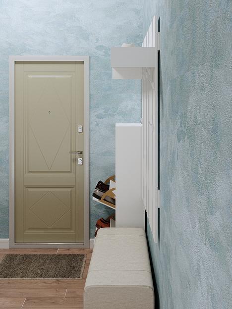 Вешалка настенная Wood&Stone «Малави» белая 104×28.2×130 см фото 3