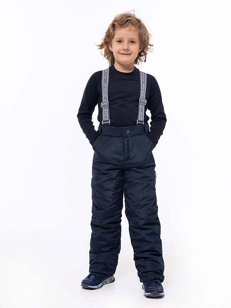 Брюки утепленные 32/128 темно синие ОПТ фото 1