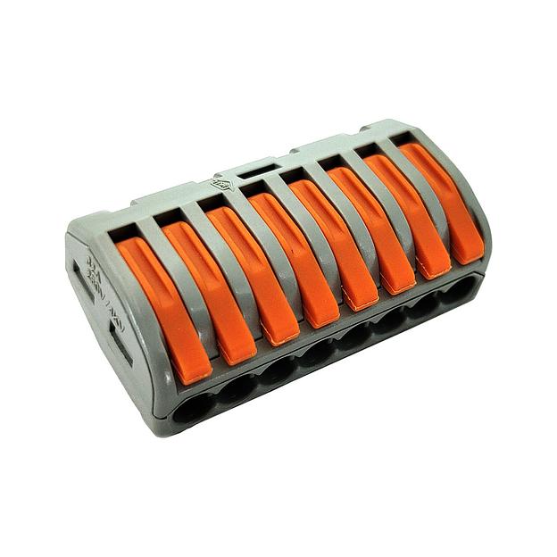 Клемма Deluxe 222-418 (0 08-2 5мм 32А) (50 штук в упаковке) фото 1