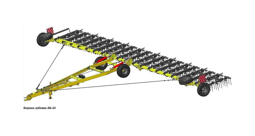 Борона пружинно-зубовая АБ-18-М, тяговой класс 2 т фото 10