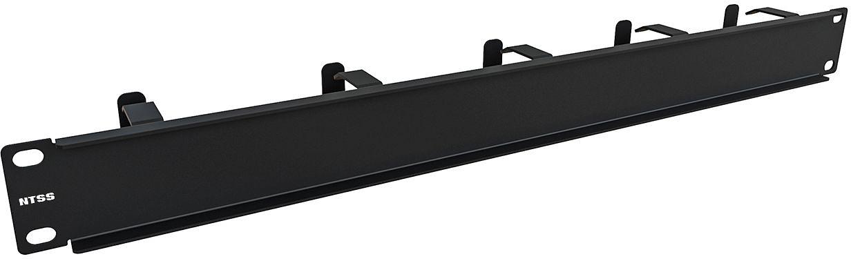 Кабельный органайзер горизонтальный NTSS NTSS-HORG-1U-5(45)-BL односторонний кольца 1U шир.:19" глуб.:45мм фото 2