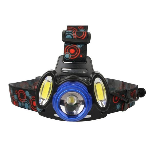 Ultraflash E1334 (фонарь налоб акк 3,7В, синий /черный, 3LED, 4 Ватт, фокус, 2 ак 4 реж, метал, фото 1