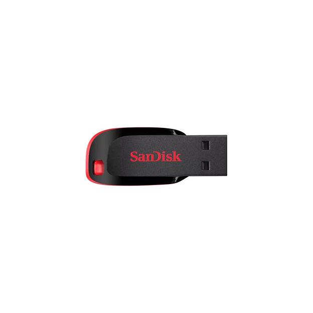 Флешка USB Sandisk Cruzer Blade 32ГБ, USB2.0, черный и красный [sdcz50-032g-b35] фото 1