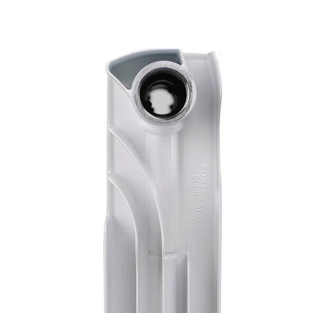 Радиатор биметаллический секционный 350/80/8 боковое подключение фото 5